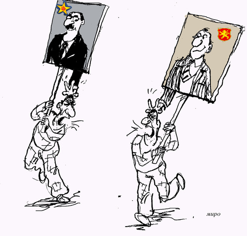 Cartoon: Leaders (medium) by Miro tagged leaders