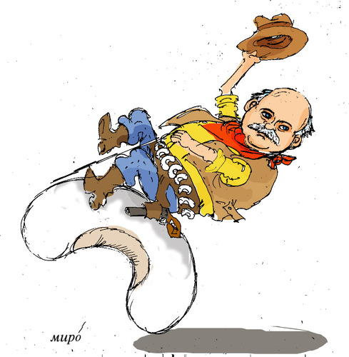 Cartoon: Mile Gorgioski (medium) by Miro tagged aforizmi