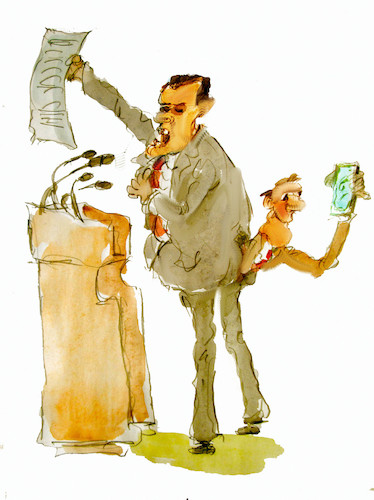 Cartoon: selfi (medium) by Miro tagged selfi