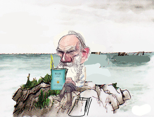 Cartoon: Tolstoj (medium) by Miro tagged no,text