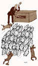 Cartoon: flock (small) by Miro tagged flock
