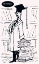 Cartoon: historian (small) by Miro tagged historian