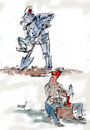 Cartoon: robot (small) by Miro tagged robot