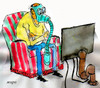 Cartoon: tv (small) by Miro tagged no,text