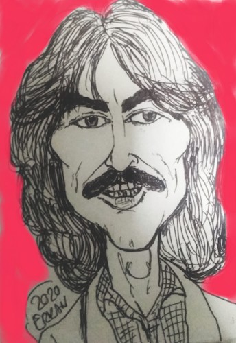 Cartoon: George Harrison (medium) by SiR34 tagged george