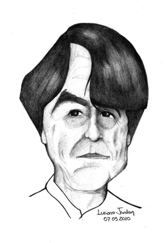 Cartoon: Besik (medium) by LucianoJordan tagged besik,caricatura,georgia,grafite,pencil,caricature