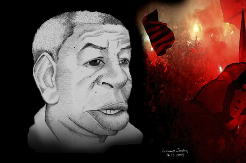 Cartoon: Flamengo - Andrade 2 (medium) by LucianoJordan tagged flamengo,andrade,futebol,soccer,sports,caricature,caricatura