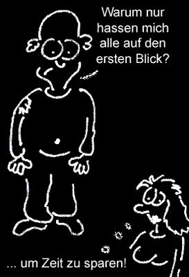 Cartoon: Auf den ersten Blick... (medium) by Newbridge tagged eindruck,blick,zeit
