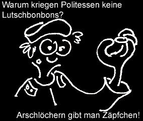 Cartoon: Lutschbonbons (medium) by Newbridge tagged bonbon,lutschbonbon,politesse,zäpfchen,po
