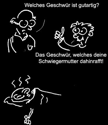 Cartoon: Schwiegermutter (medium) by Newbridge tagged schwiegermutter,geschwür,böse,schwarz