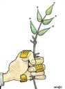 Cartoon: Olive branch (small) by Senad tagged olive,branch,senad,nadarevic,bosnia,bosna,karikatura