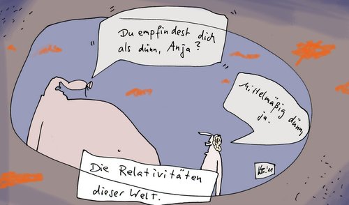 Cartoon: ANJA (medium) by Leichnam tagged anja