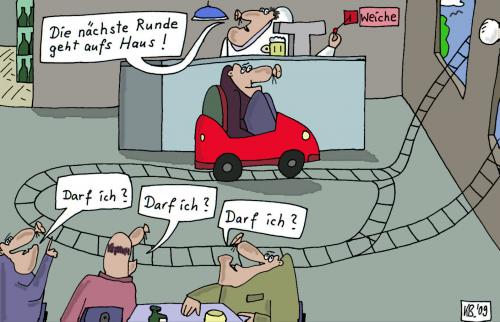 Cartoon: Die nächste Runde (medium) by Leichnam tagged runde,haus,dürfen,darf,kneipe,wirt,kneipengäste,achterbahn
