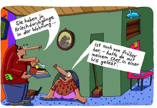 Cartoon: Erstaunen (medium) by Leichnam tagged erstaunen,leichnamcartoon,durchgang,chef,boss,kriechen,unterwerfung,untertan