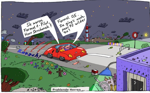 Cartoon: Formel (medium) by Leichnam tagged formel,straße,schnell,fahrer,driver,leichnam,leichnamcartoon