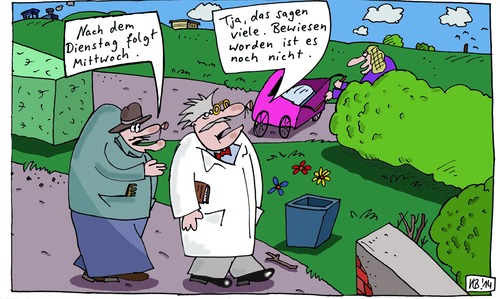 Cartoon: Im Park (medium) by Leichnam tagged park,dienstag,mittwoch,beweis,wissenschaft,professor,doktor,das,sagen,viele