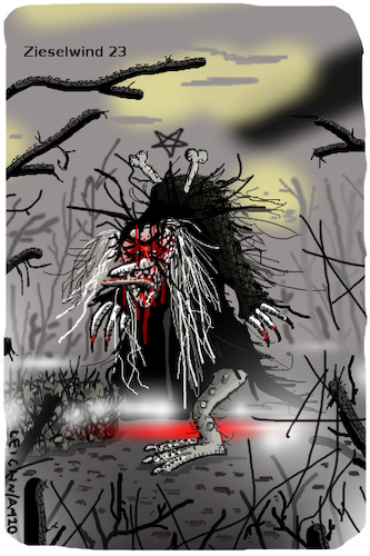 Cartoon: Mora 2 (medium) by Leichnam tagged mora,zieselwind,beklommenheit,düsternis,leichnamhorror,leichnamgrusel