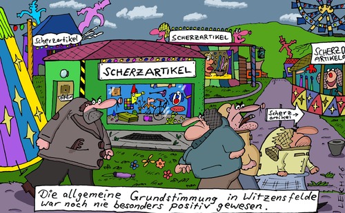 Cartoon: Ortschaft (medium) by Leichnam tagged ortschaft,witzensfelde,scherzartikel,muffel,grundstimmung