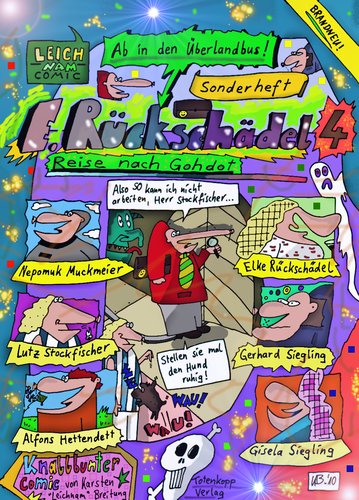 Cartoon: Reklame (medium) by Leichnam tagged rückschädel,gerhard,siegling,geisterbahn,rummelplatz,leichnamcomic