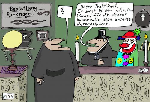 Cartoon: Rucknagel (medium) by Leichnam tagged bestattung,schwarzhumor