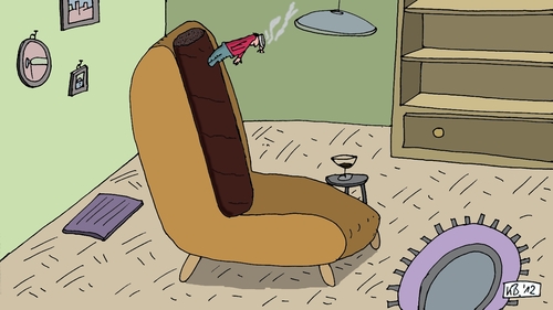Cartoon: ruhige Stunde (medium) by Leichnam tagged ruhige,stunde,zigarre,brasil,mensch,genuss,rauchen,qualm,tabak