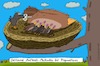 Cartoon: Auf dem Aste (small) by Leichnam tagged auf,dem,aste,vögel,nest,säugen,ernährung,aufziehen,seltsam,methoden,piepmätze,milch,leichnam,leichnamcartoon