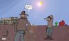 Cartoon: Auf Leben und Tod (small) by Leichnam tagged leben,tod,western,duell,revolver,colt,cowboy,wildwest,zieh