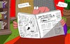 Cartoon: DBN (small) by Leichnam tagged das,blutige,nudelholz,dbn,frauenzeitschrift,lesen,leserin,magazin