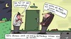 Cartoon: Die Tür (small) by Leichnam tagged tür schwergängig fett pomade leichtgängig götz alsmann guttenberg prominenz leichnam