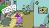 Cartoon: Judith (small) by Leichnam tagged judith,interessant,nichtbeachtung,prahlen,ehe,leichnam,ball,plüschvogel,wohnung,schabracke,drachen
