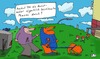 Cartoon: Neugierige Anfrage (small) by Leichnam tagged neugierig,anfrage,leichnam,kunstmaler,phasen,blau,orange