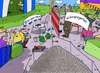 Cartoon: Open Air (small) by Leichnam tagged open,air,biergarten,schnapsgarten,getränke