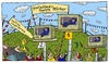 Cartoon: Pförtner 2 ... (small) by Leichnam tagged pförtner,deutschlands,faulste,siegerehrung,podest,gold,silber,bronze,festlichkeit,feier,jubel,blaskapelle