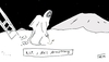 Cartoon: R.I.P. (small) by Leichnam tagged tod,neil,armstrong,mond,erster,apollo