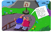 Cartoon: Unterwegs ... (small) by Leichnam tagged unterwegs,leichnamcartoon,kehrwende,schild,vorstellung,anderes