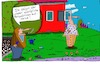 Cartoon: Vorgarten (small) by Leichnam tagged vorgarten,heinz,perspektiven,unmöglich,verzerrung,davor,dahinter,fenster