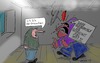 Cartoon: zornig (small) by Leichnam tagged zornig,verbraucher,aufforderung,schreiend