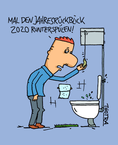 Cartoon: Jahresrückblick 2020 (medium) by Trantow tagged jahresrückblick,2020,corona,pandemie,virus,jahresrückblick,2020,corona,pandemie,virus