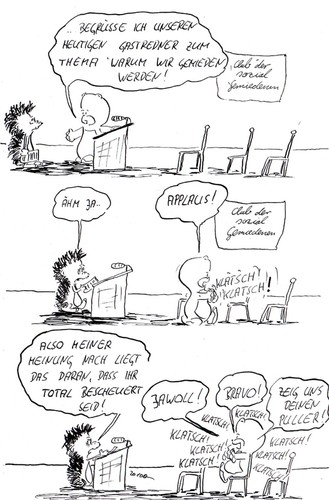 Cartoon: Blöd! Blöd! Blöd! (medium) by kusubi tagged kusubi,blöd
