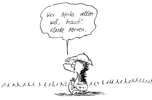 Cartoon: der Held (medium) by kusubi tagged kusubi