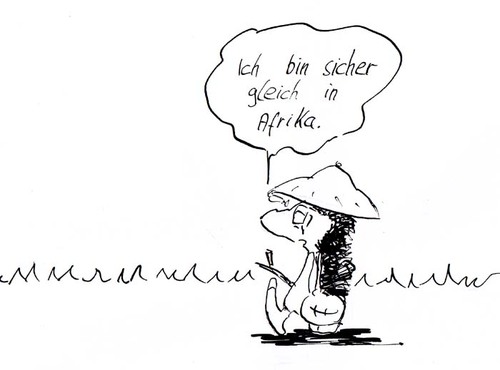 Cartoon: die Einsamkeit des Helden (medium) by kusubi tagged kusubi