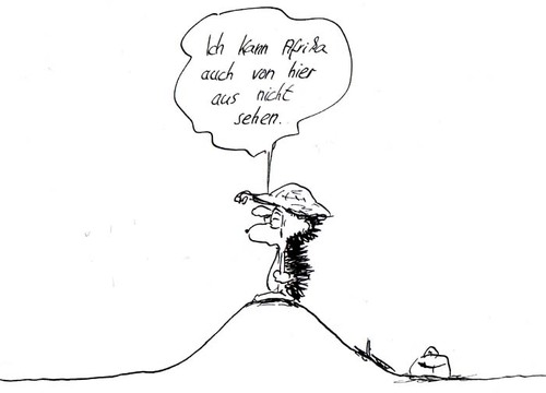 Cartoon: fool on the hill (medium) by kusubi tagged kusubi
