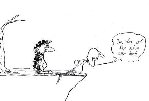 Cartoon: Hilfe zur Selbsthilfe (medium) by kusubi tagged kusubi