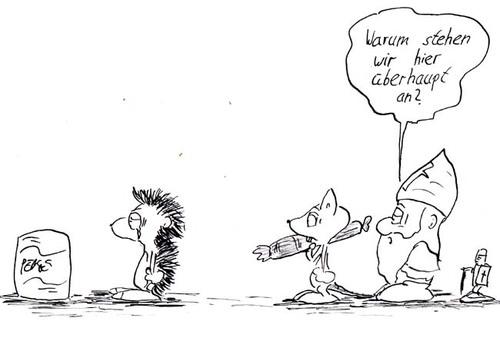 Cartoon: romeo hates juliet (medium) by kusubi tagged kusubi