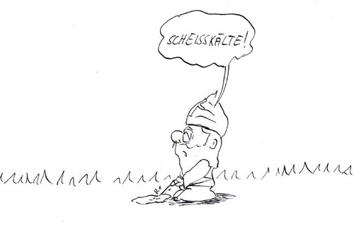 Cartoon: Scheisskalt (medium) by kusubi tagged kusubi