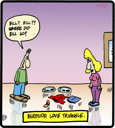 Cartoon: Bermuda Love Triangle (medium) by cartertoons tagged love,relationships,couples,triangle,mystery,love,relationships,couples,sex,triangle,mystery