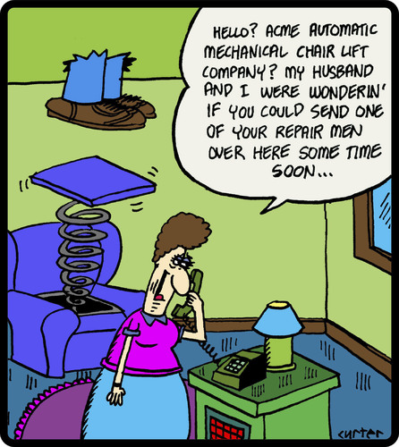 Cartoon: Broken Chair (medium) by cartertoons tagged chair,technology,service,repair,chair,technology,service,repair