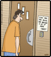 Cartoon: Knock Note (small) by cartertoons tagged signs,neighbors,door,customs,rituals,home,greetings,notifications