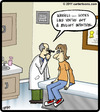Cartoon: Mullet Infection (small) by cartertoons tagged mullet,hair,doctor,office,health,infection,exam,patient