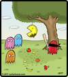 Cartoon: Pac Man pinata (small) by cartertoons tagged pacman,ghosts,pinata,games